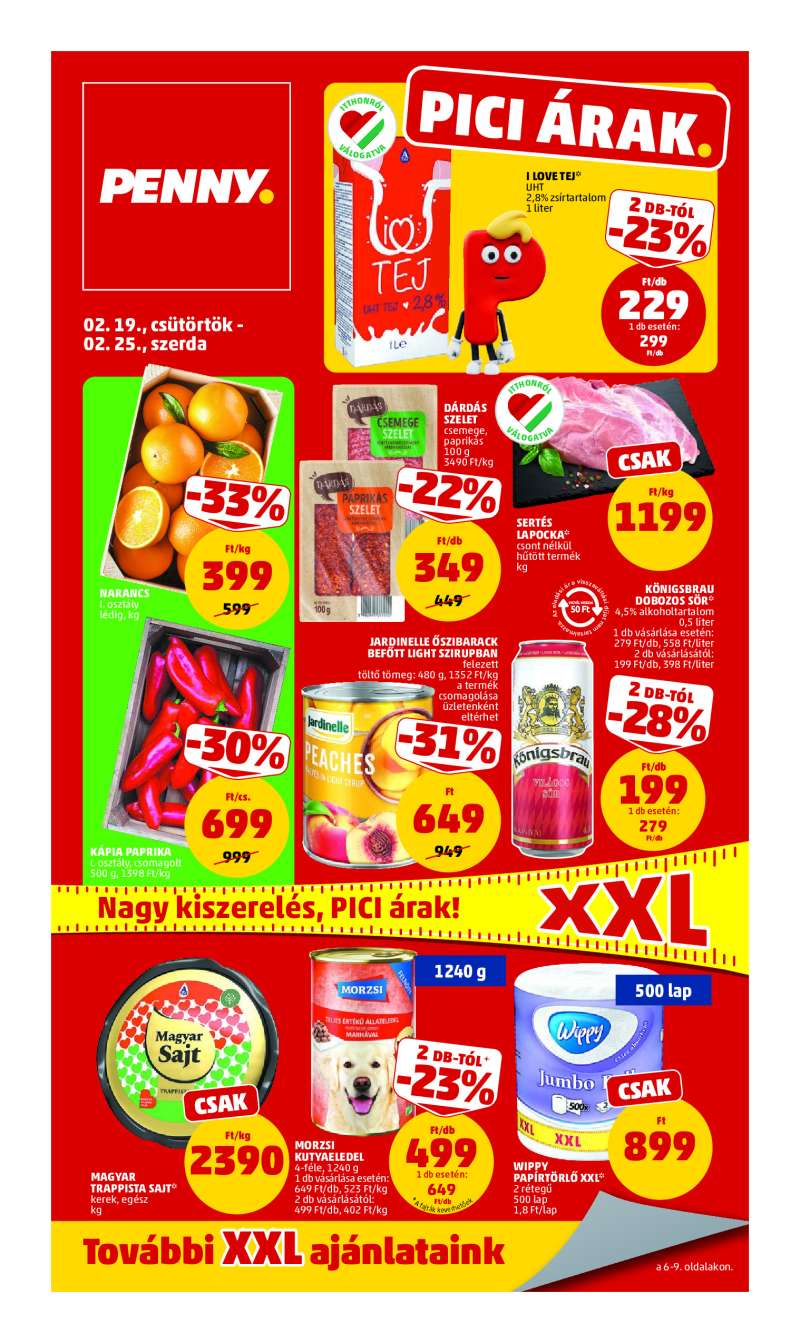 Penny Akciós Újság 1 oldal
