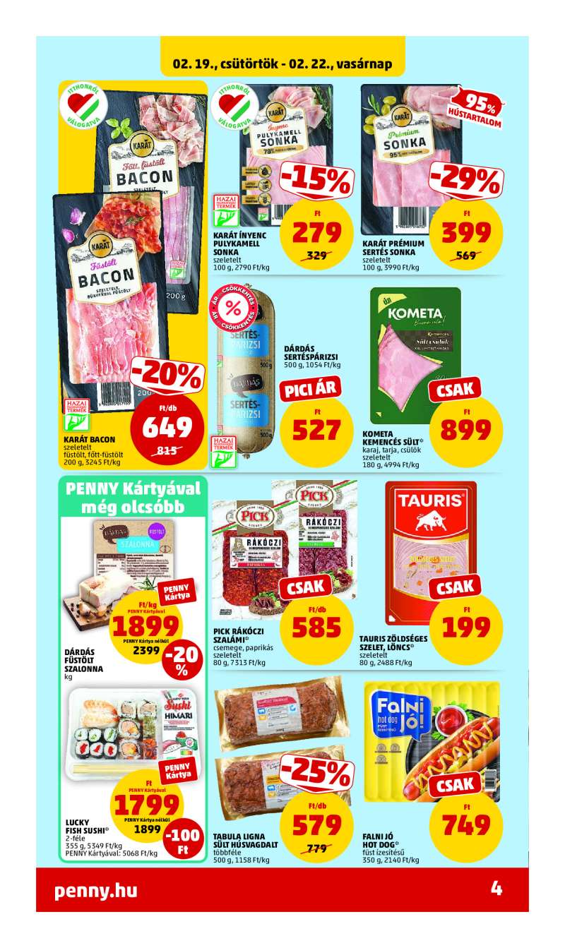 Penny Akciós Újság 4 oldal