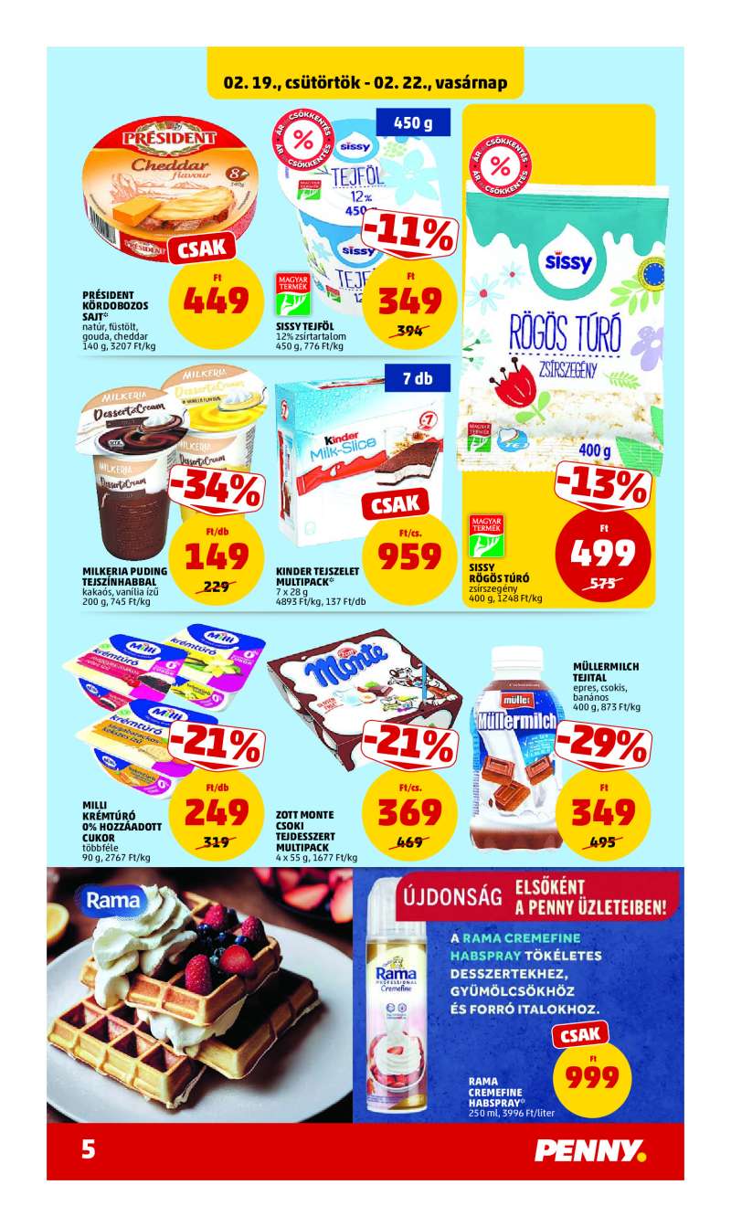 Penny Akciós Újság 5 oldal