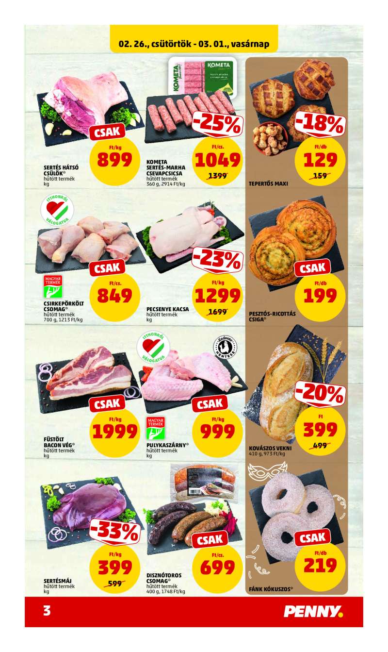 Penny Akciós Újság 3 oldal