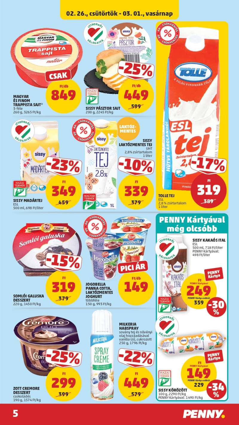 Penny Akciós Újság 5 oldal