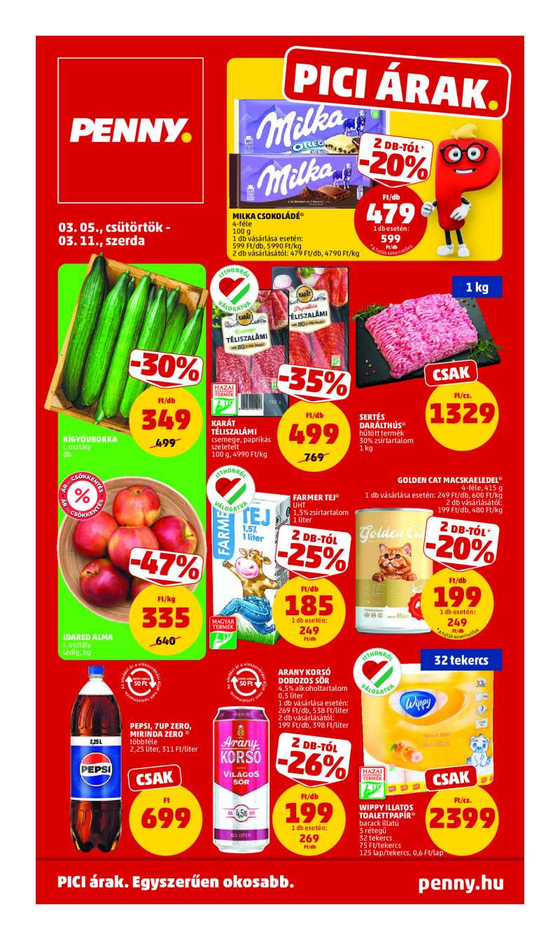 Penny Akciós Újság 1 oldal