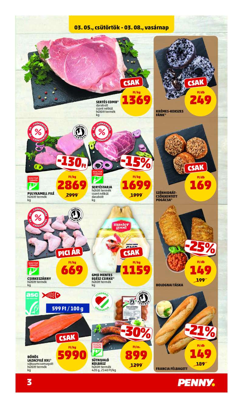 Penny Akciós Újság 3 oldal