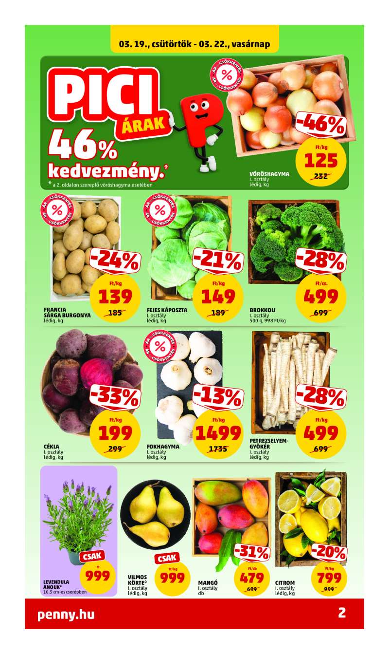 Penny Akciós Újság 2 oldal
