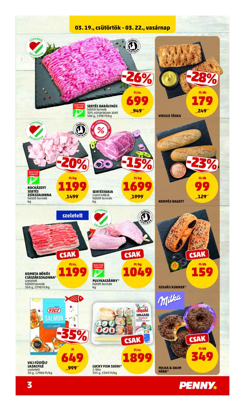 Penny Akciós Újság 3 oldal