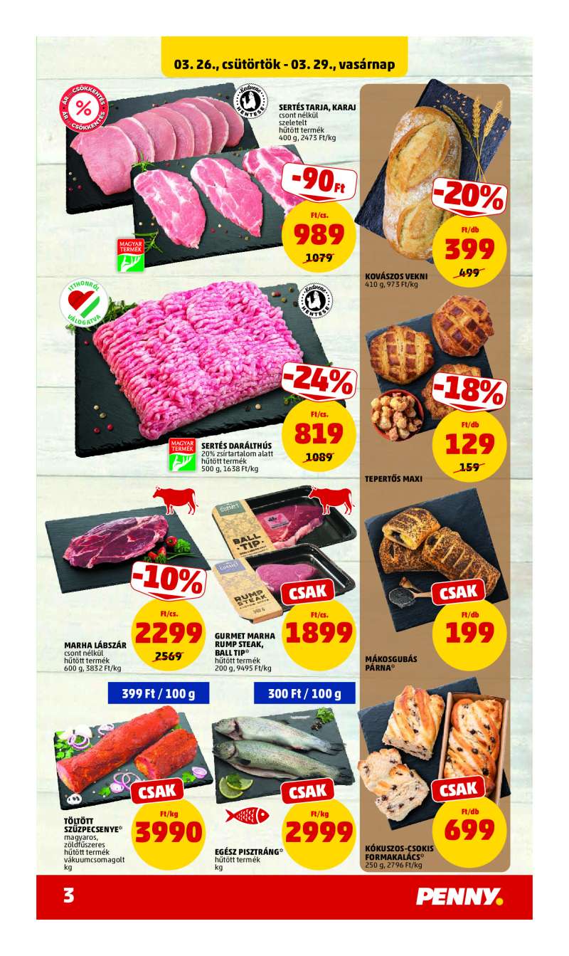Penny Akciós Újság 3 oldal