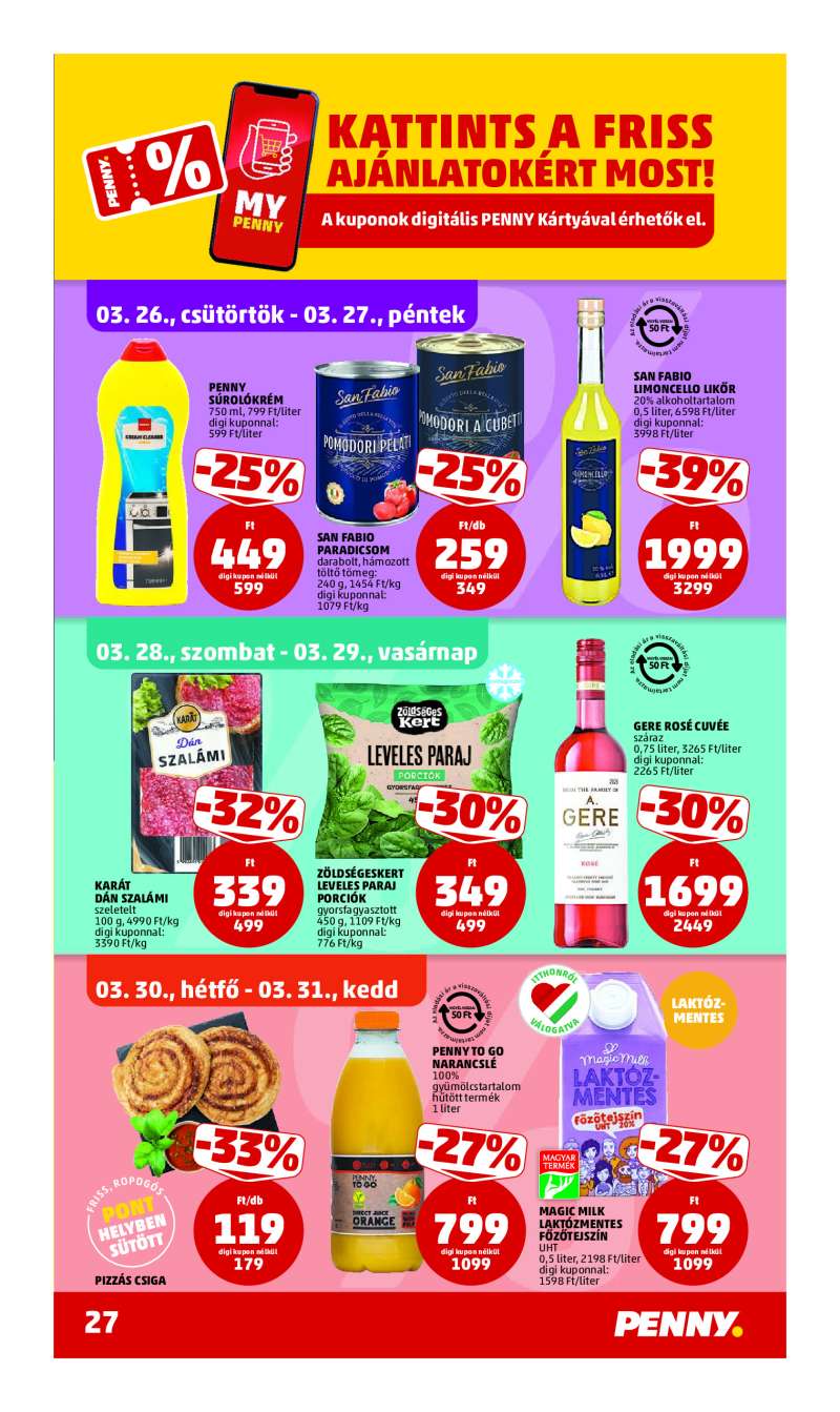 Penny Akciós Újság 31 oldal