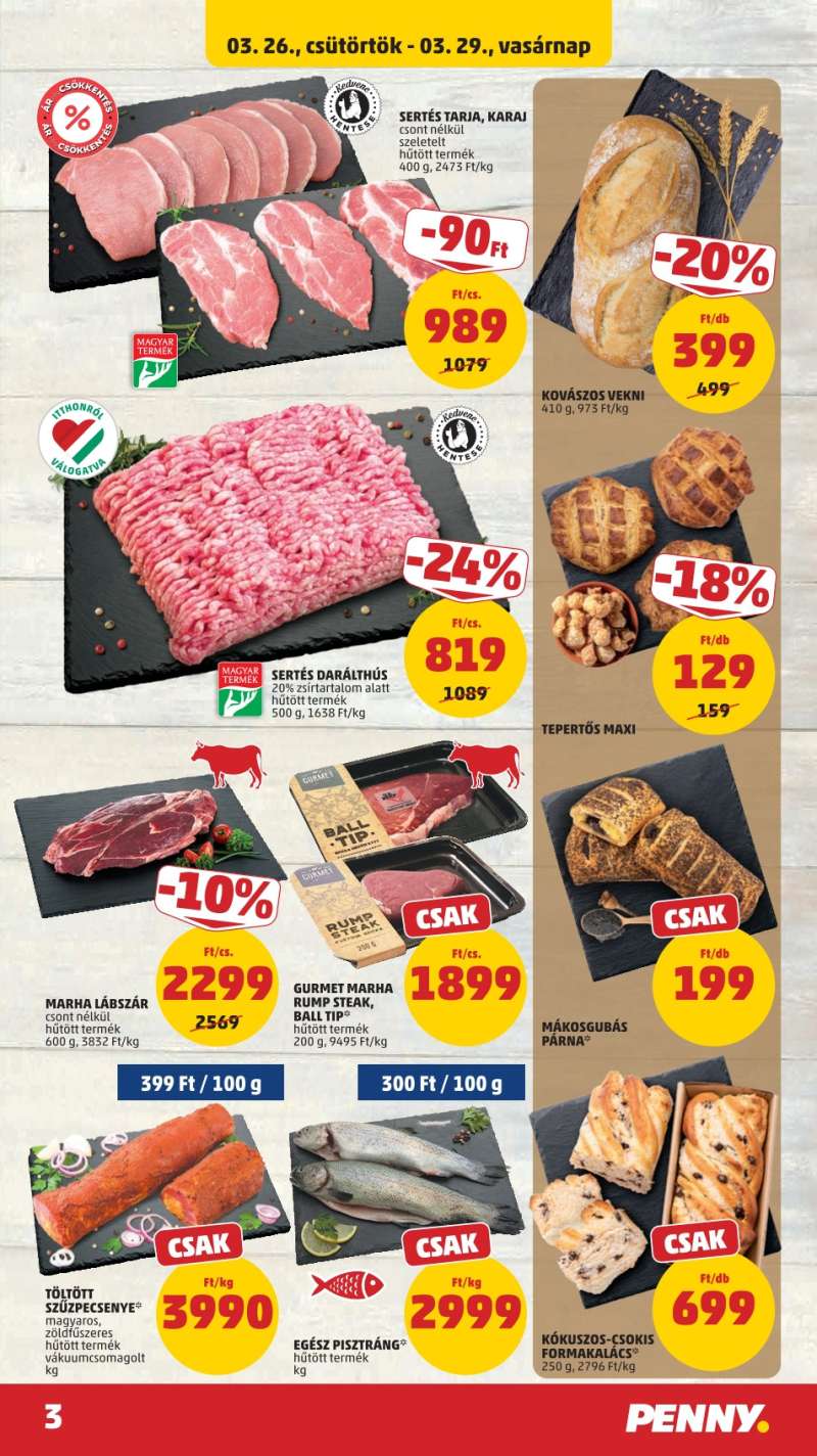 Penny Akciós Újság 3 oldal