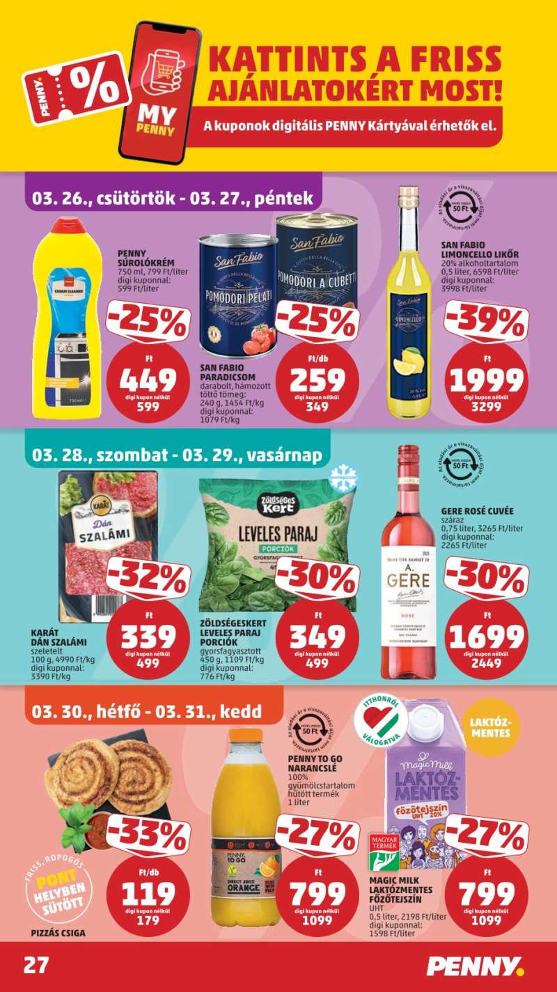 Penny Akciós Újság 31 oldal