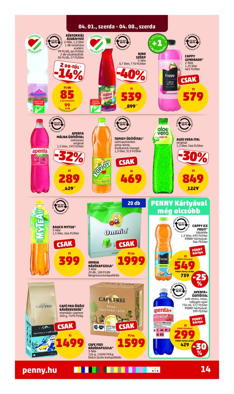 Penny Akciós Újság 18 oldal