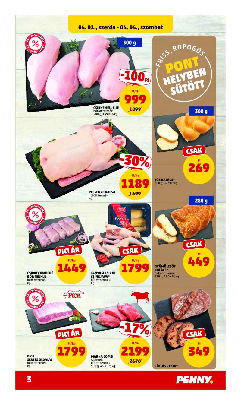 Penny Akciós Újság 3 oldal