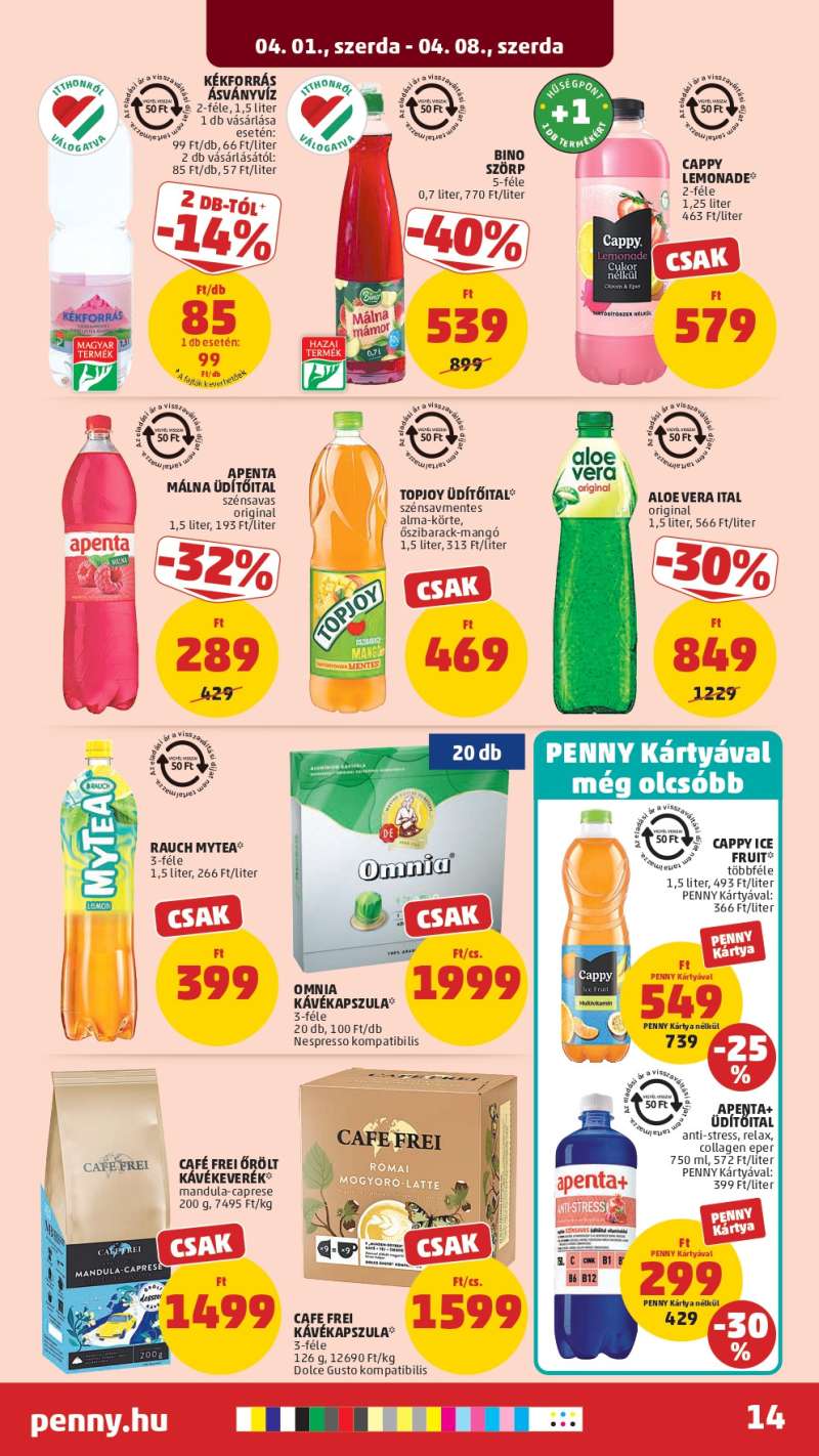 Penny Akciós Újság 18 oldal