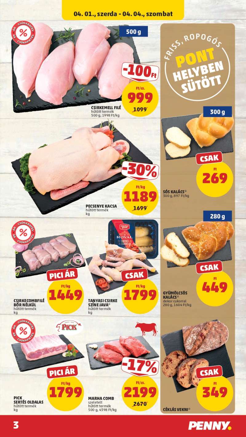 Penny Akciós Újság 3 oldal