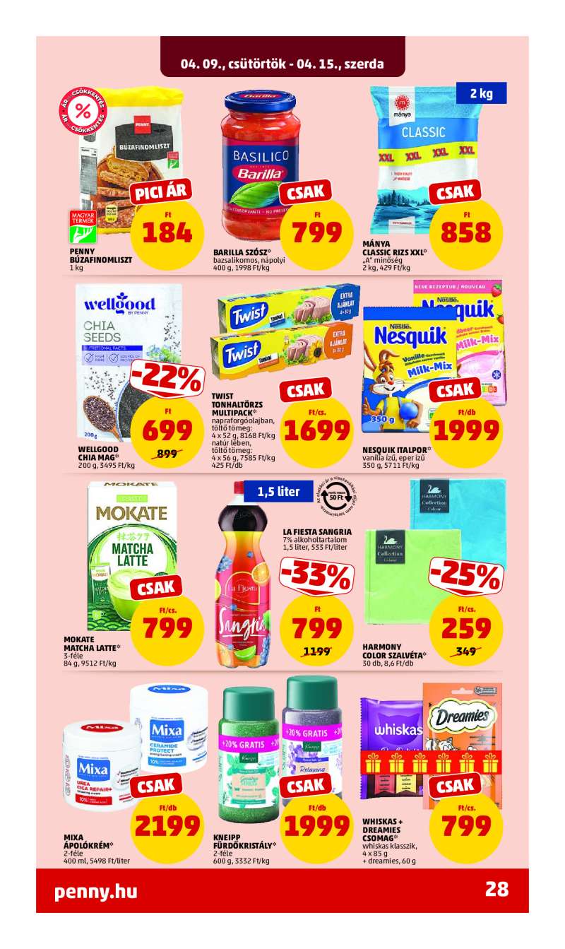 Penny Akciós Újság 32 oldal