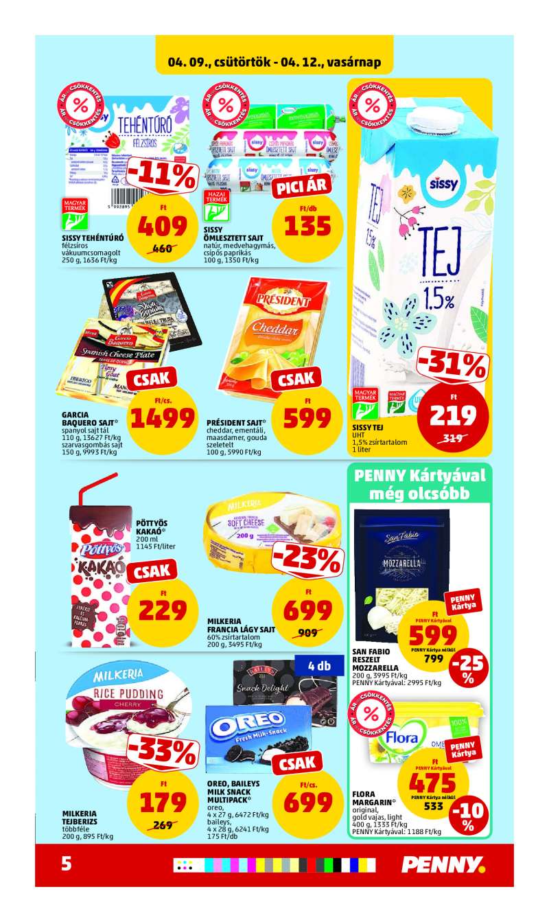 Penny Akciós Újság 5 oldal