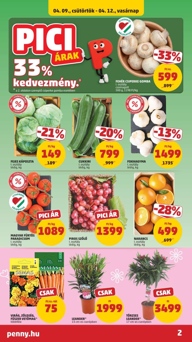 Penny Akciós Újság 2 oldal
