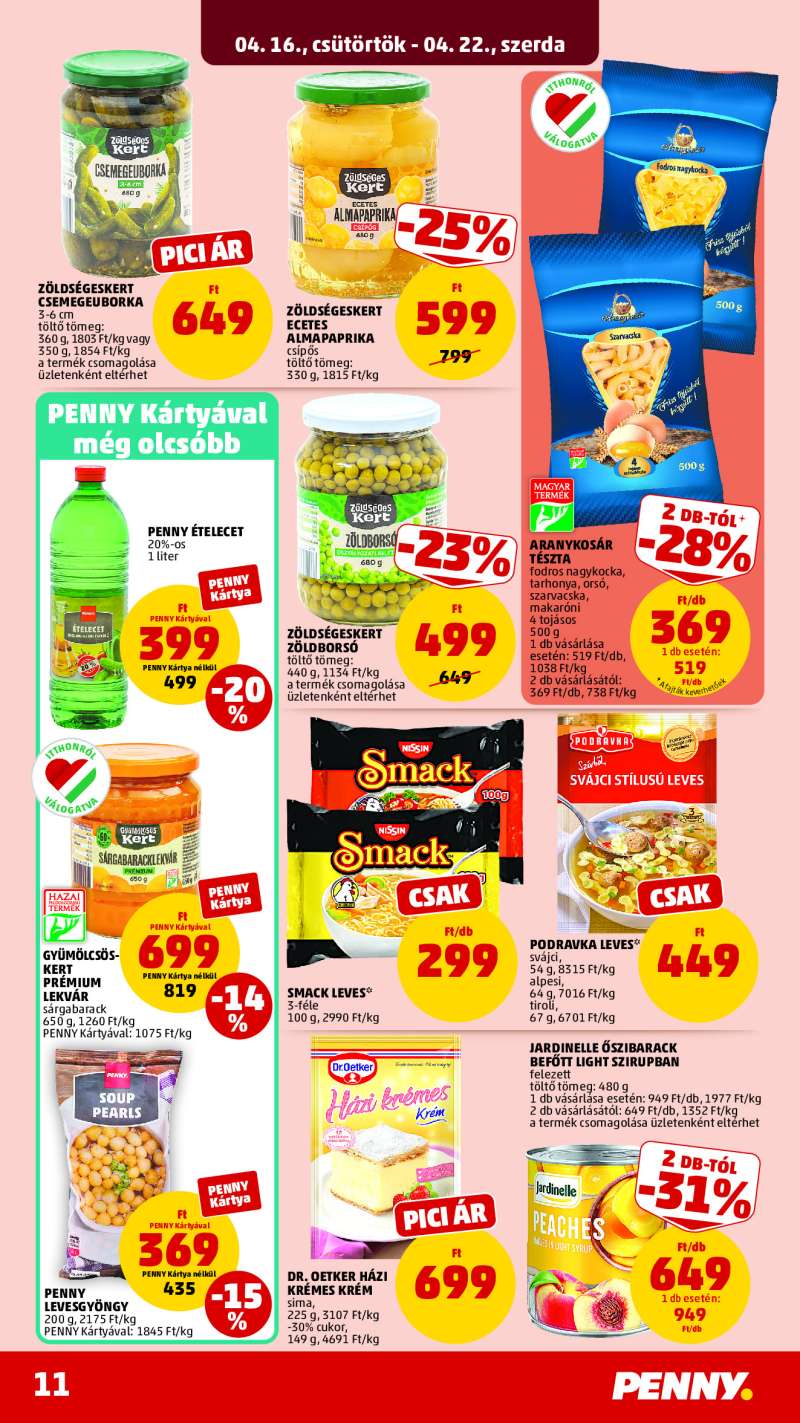 Penny Akciós Újság 15 oldal