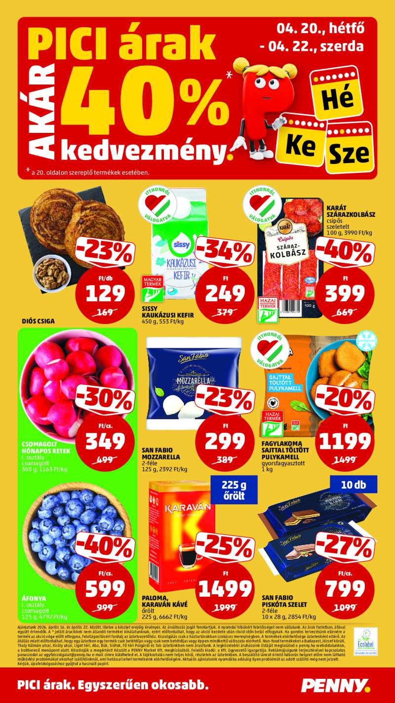 Penny Akciós Újság 24 oldal