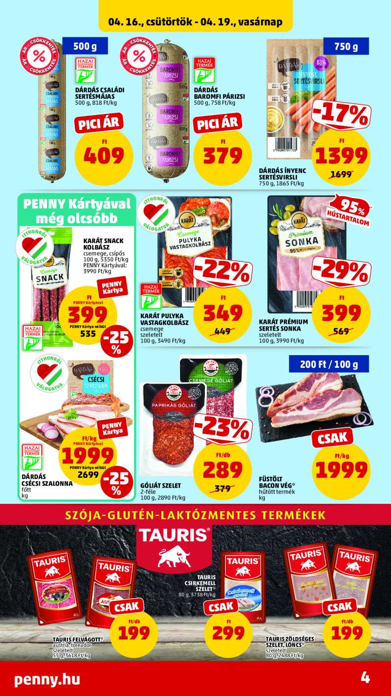 Penny Akciós Újság 4 oldal