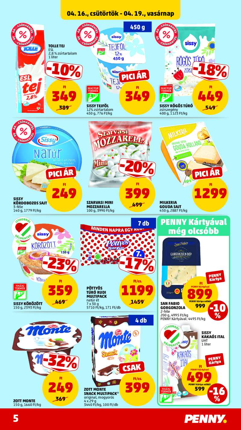 Penny Akciós Újság 5 oldal