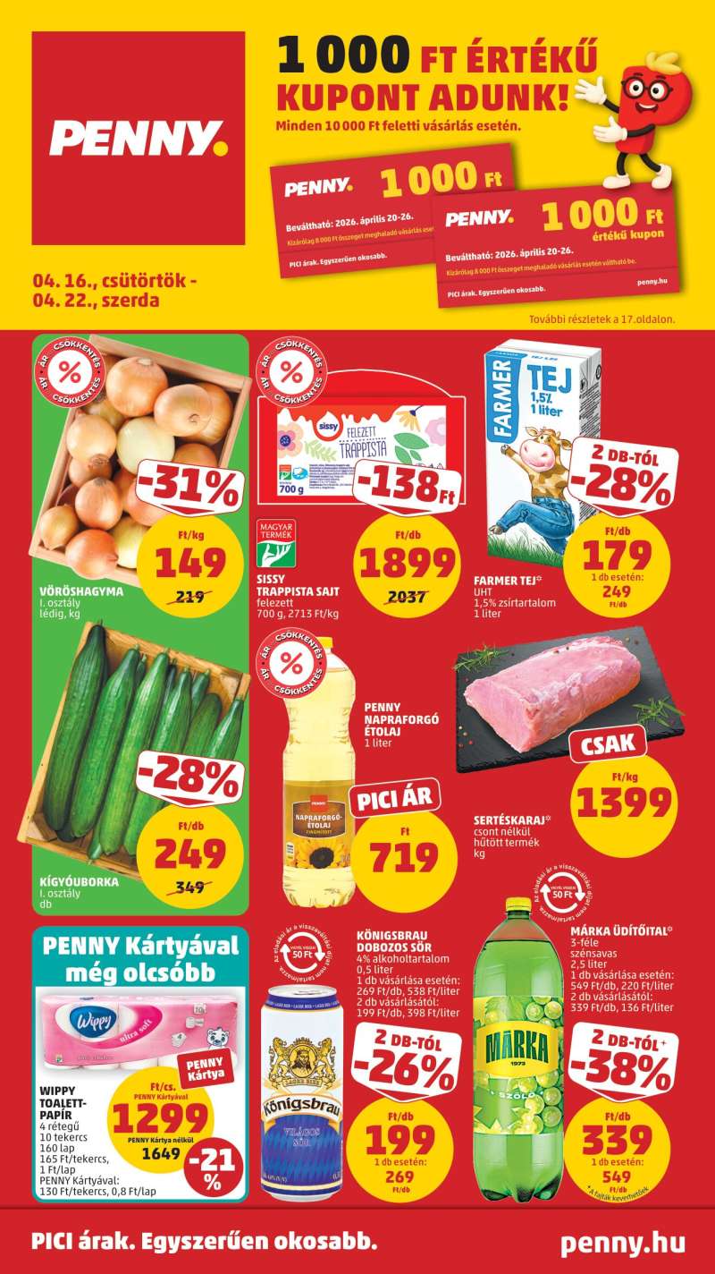 Penny Akciós Újság 1 oldal