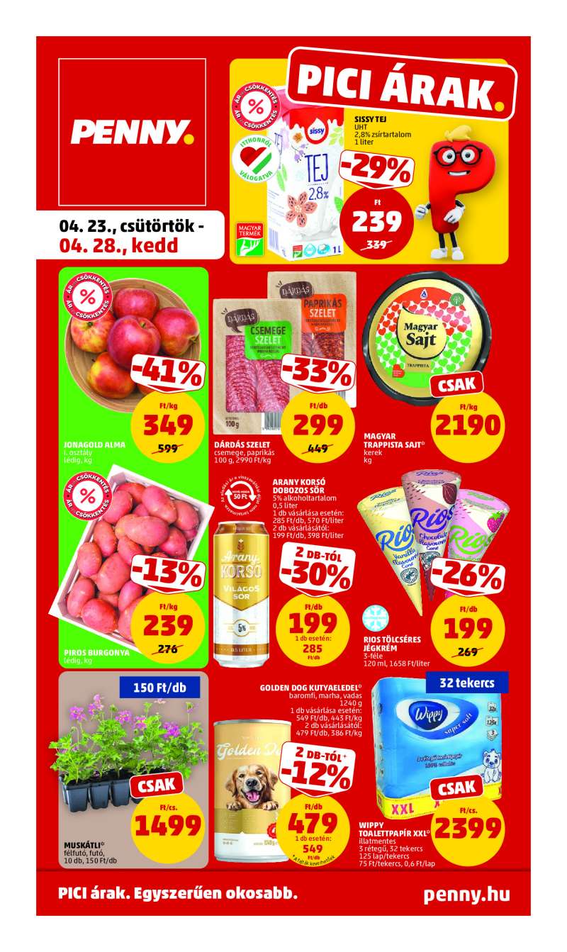 Penny Akciós Újság 1 oldal