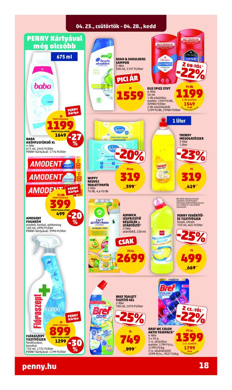 Penny Akciós Újság 21 oldal