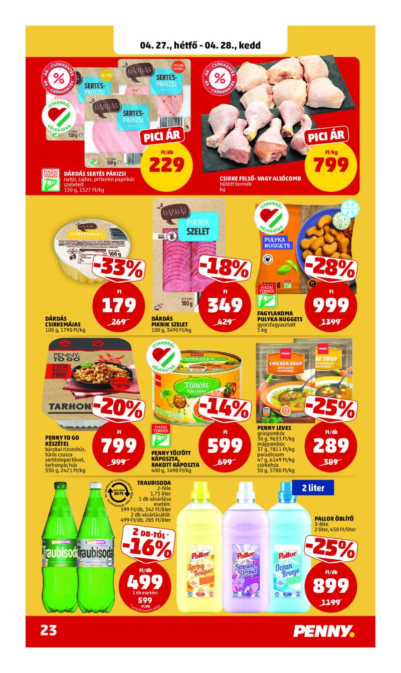 Penny Akciós Újság 26 oldal