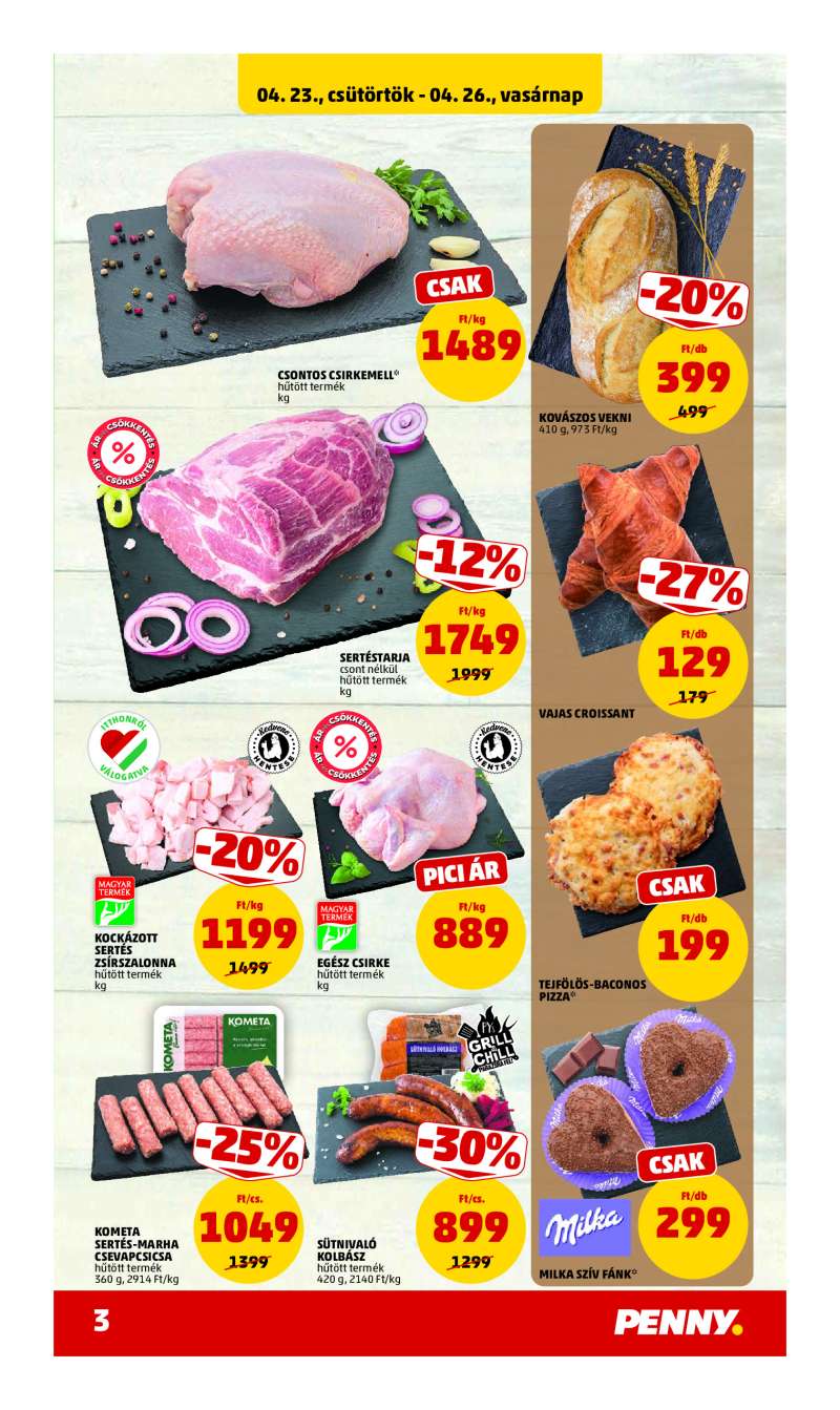 Penny Akciós Újság 3 oldal