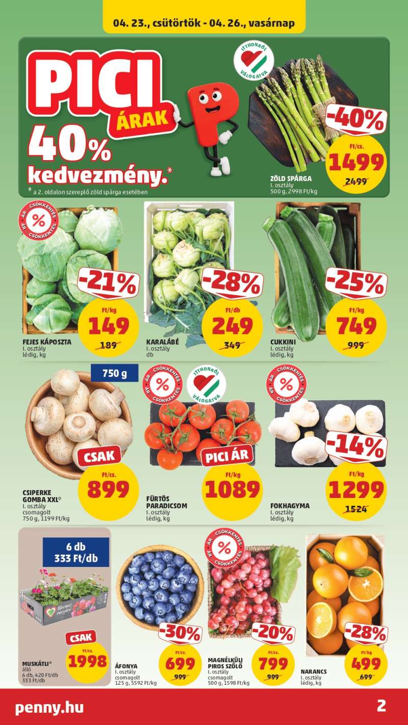 Penny Akciós Újság 2 oldal