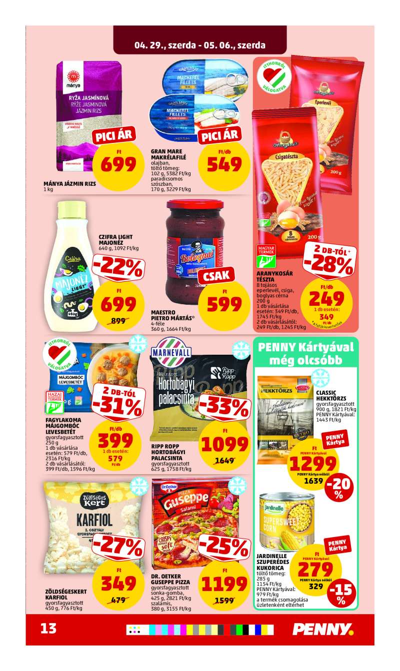 Penny Akciós Újság 17 oldal