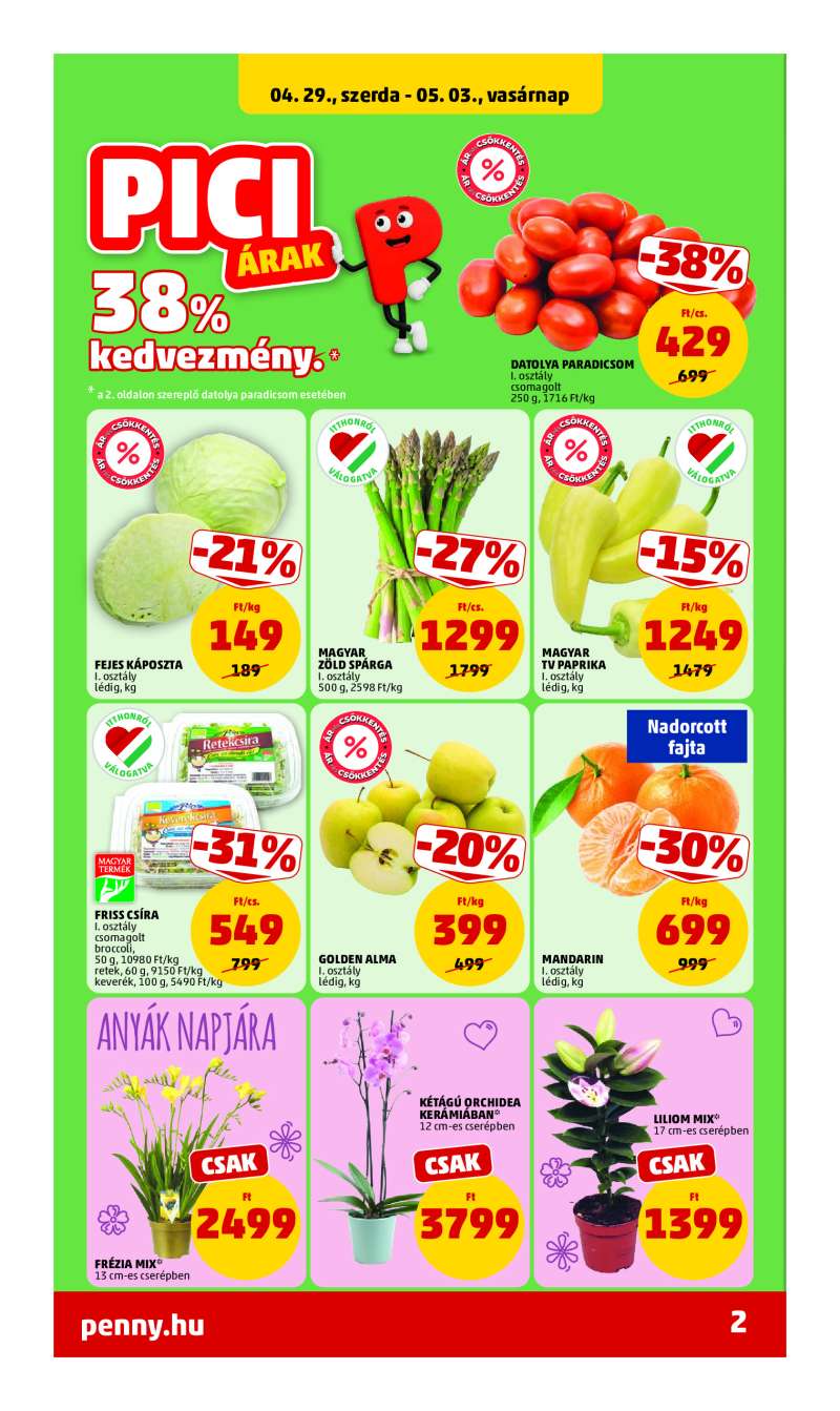 Penny Akciós Újság 2 oldal