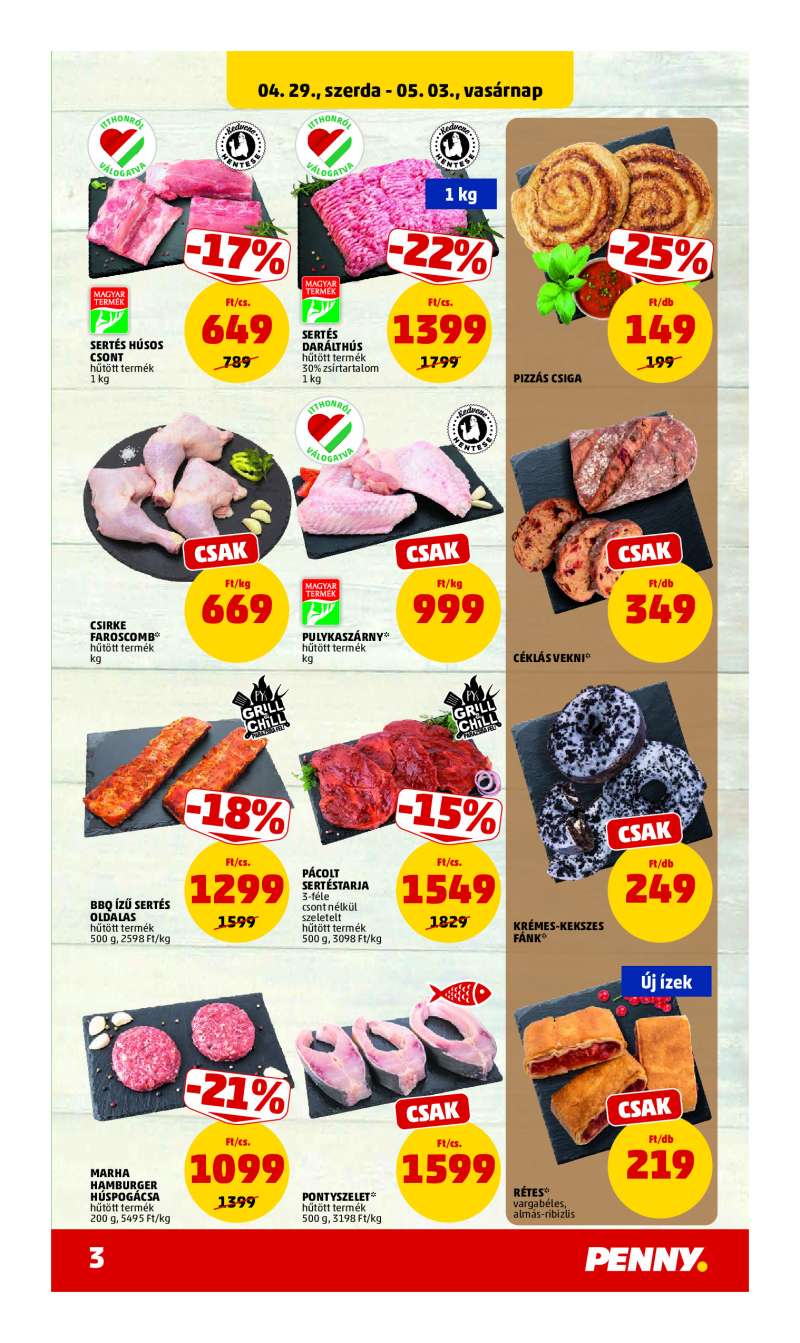 Penny Akciós Újság 3 oldal