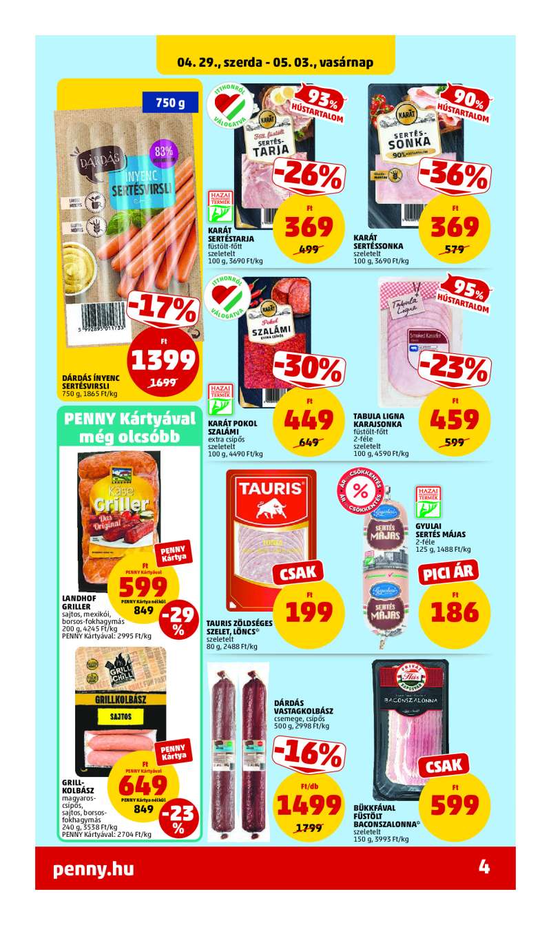 Penny Akciós Újság 6 oldal