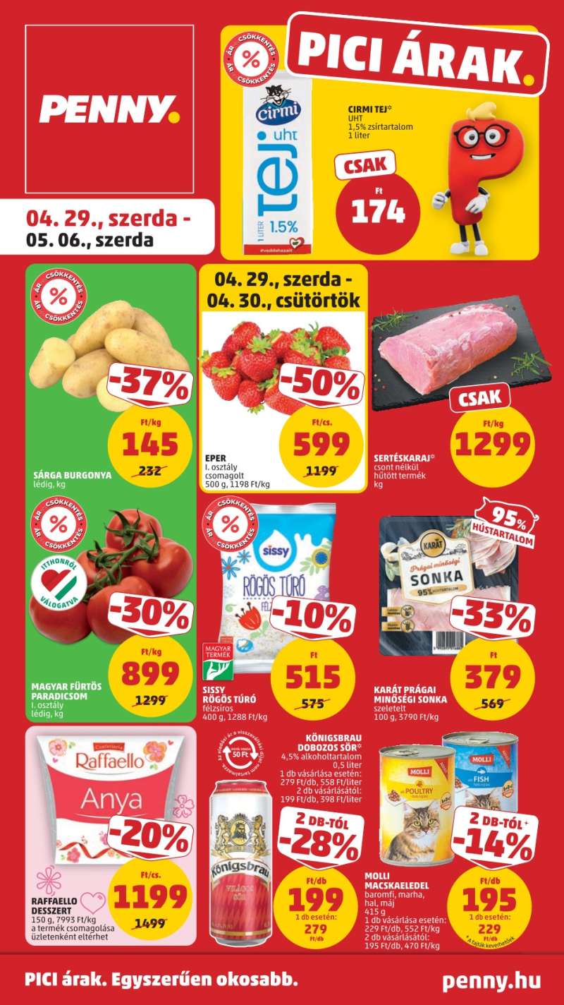 Penny Akciós Újság 1 oldal