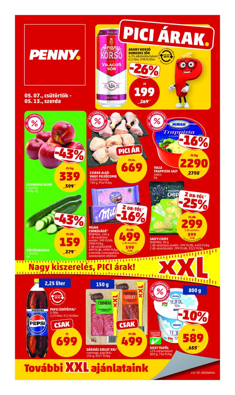 Penny Akciós Újság 1 oldal