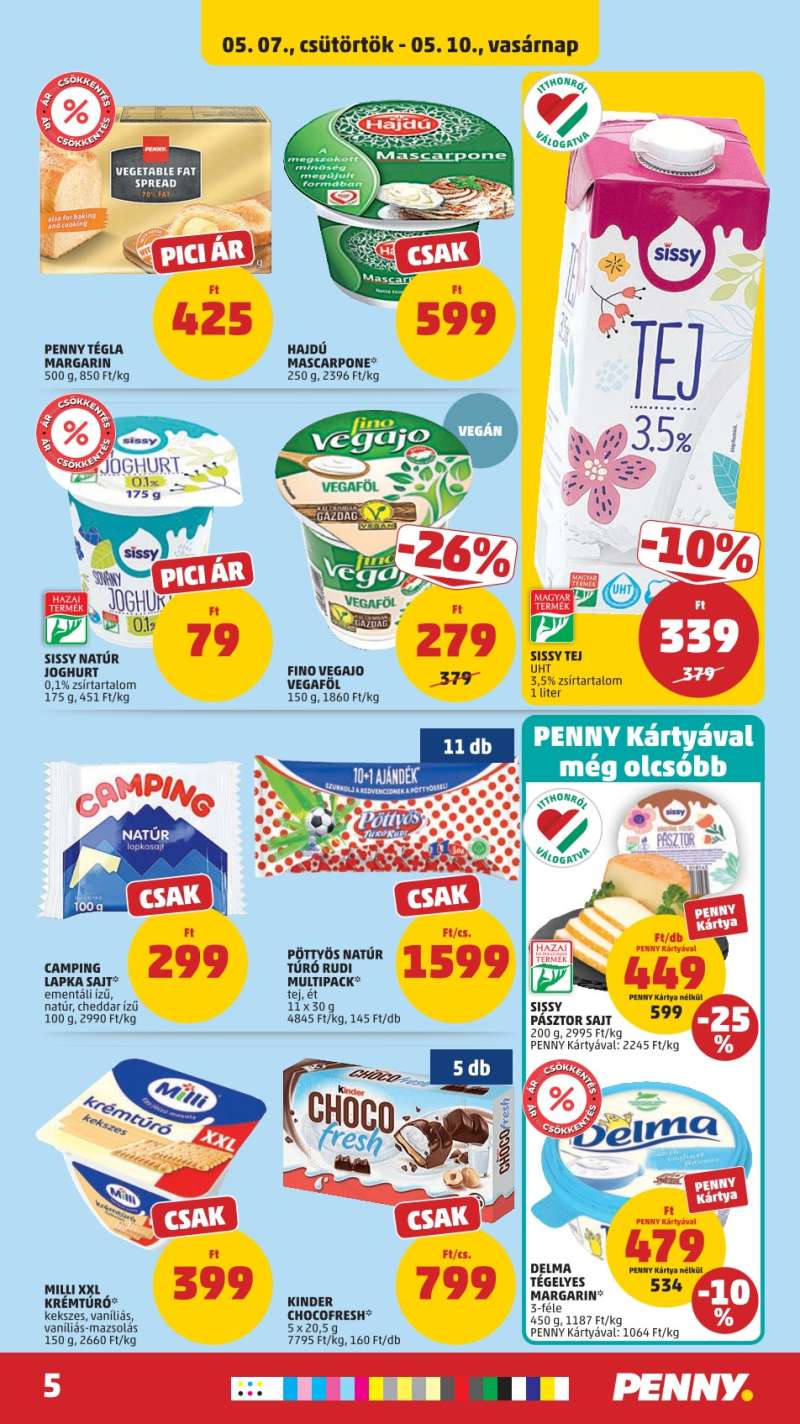 Penny Akciós Újság 5 oldal
