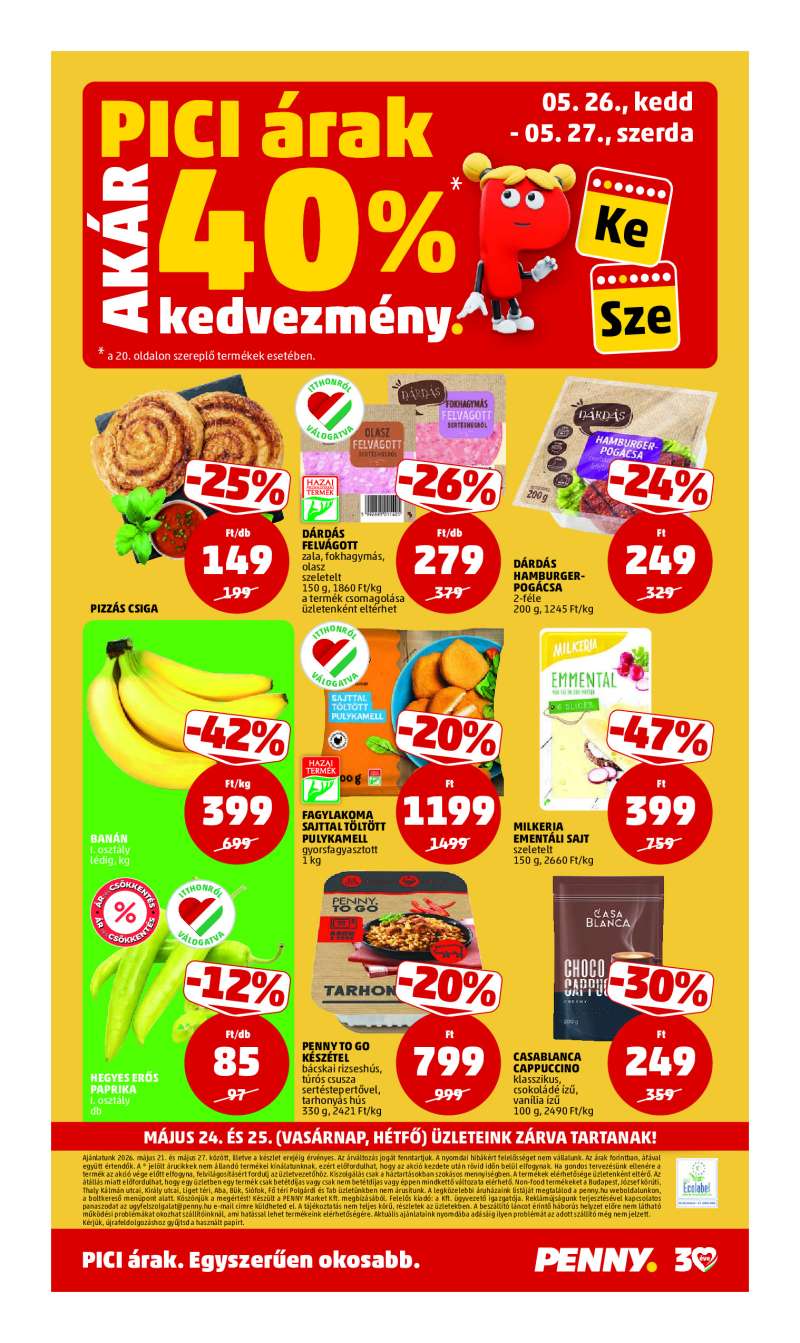 Penny Akciós Újság 24 oldal