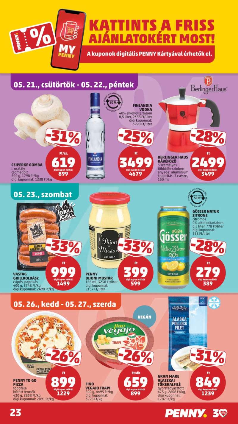 Penny Akciós Újság 27 oldal
