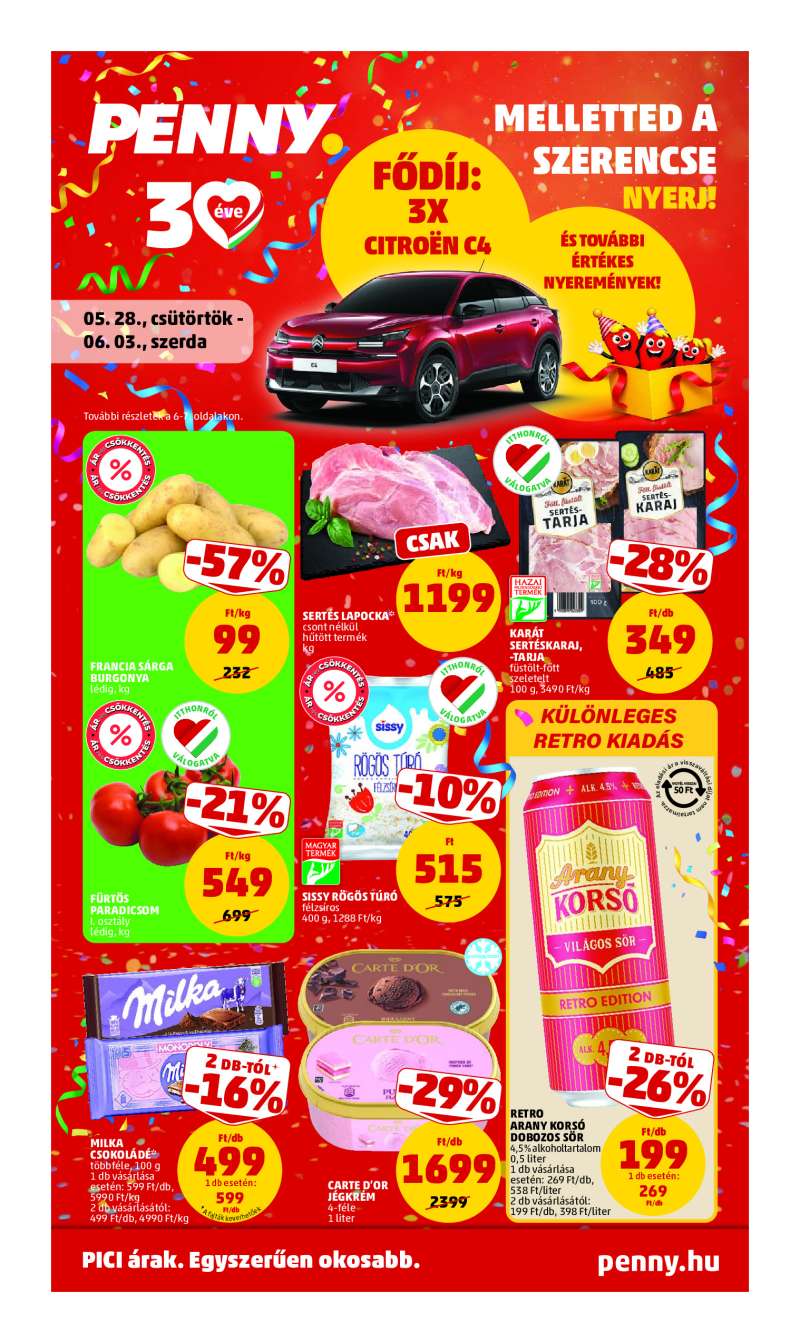 Penny Akciós Újság 1 oldal