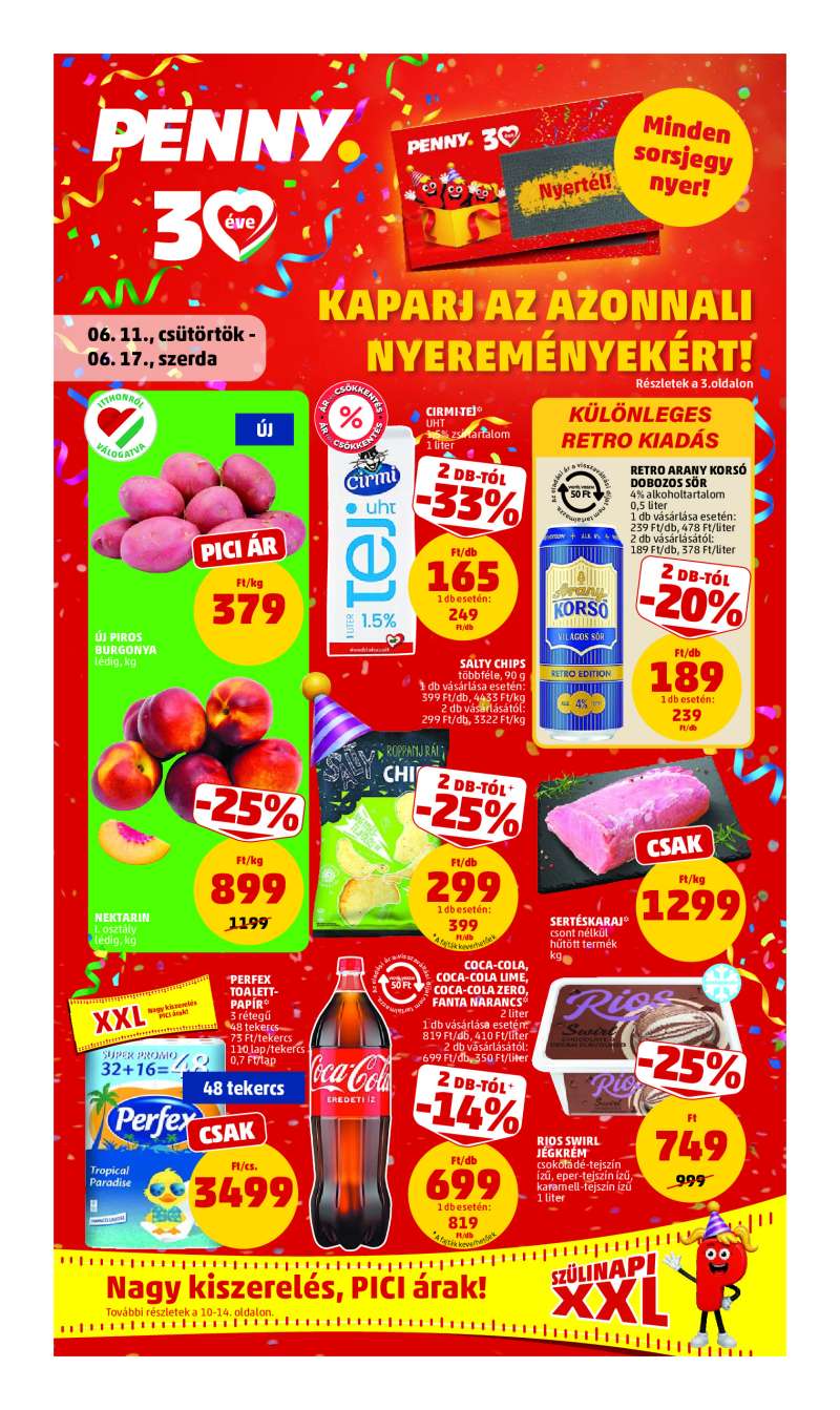 Penny Akciós Újság 1 oldal