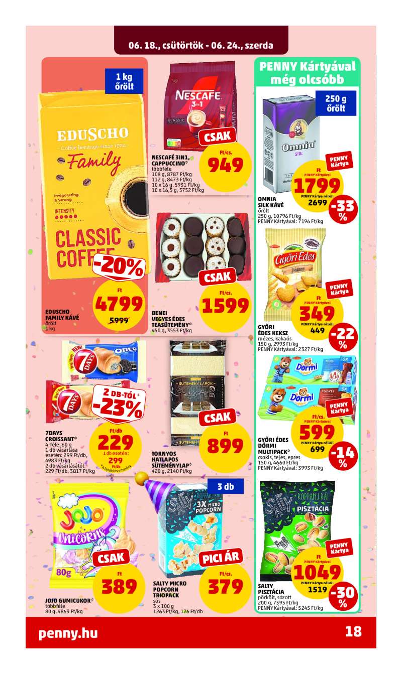 Penny Akciós Újság 20 oldal