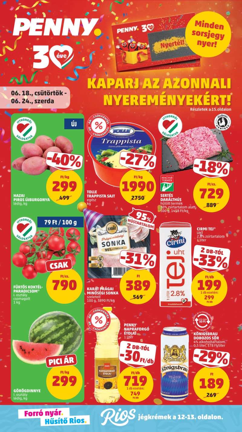 Penny Akciós Újság 1 oldal