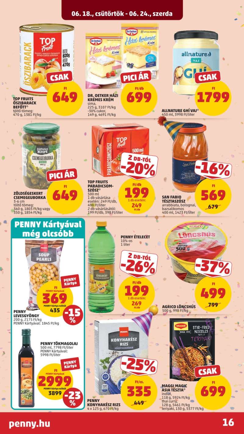 Penny Akciós Újság 18 oldal