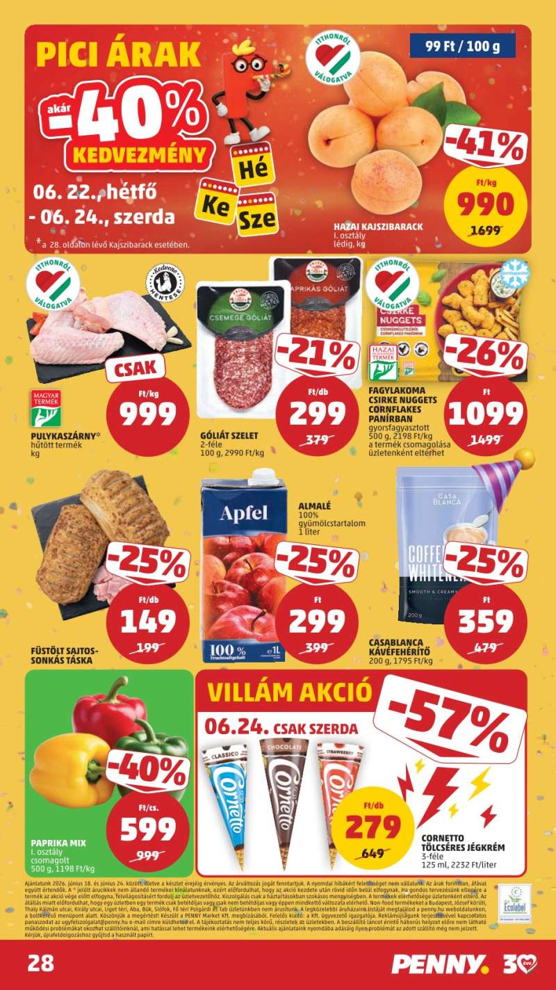 Penny Akciós Újság 30 oldal