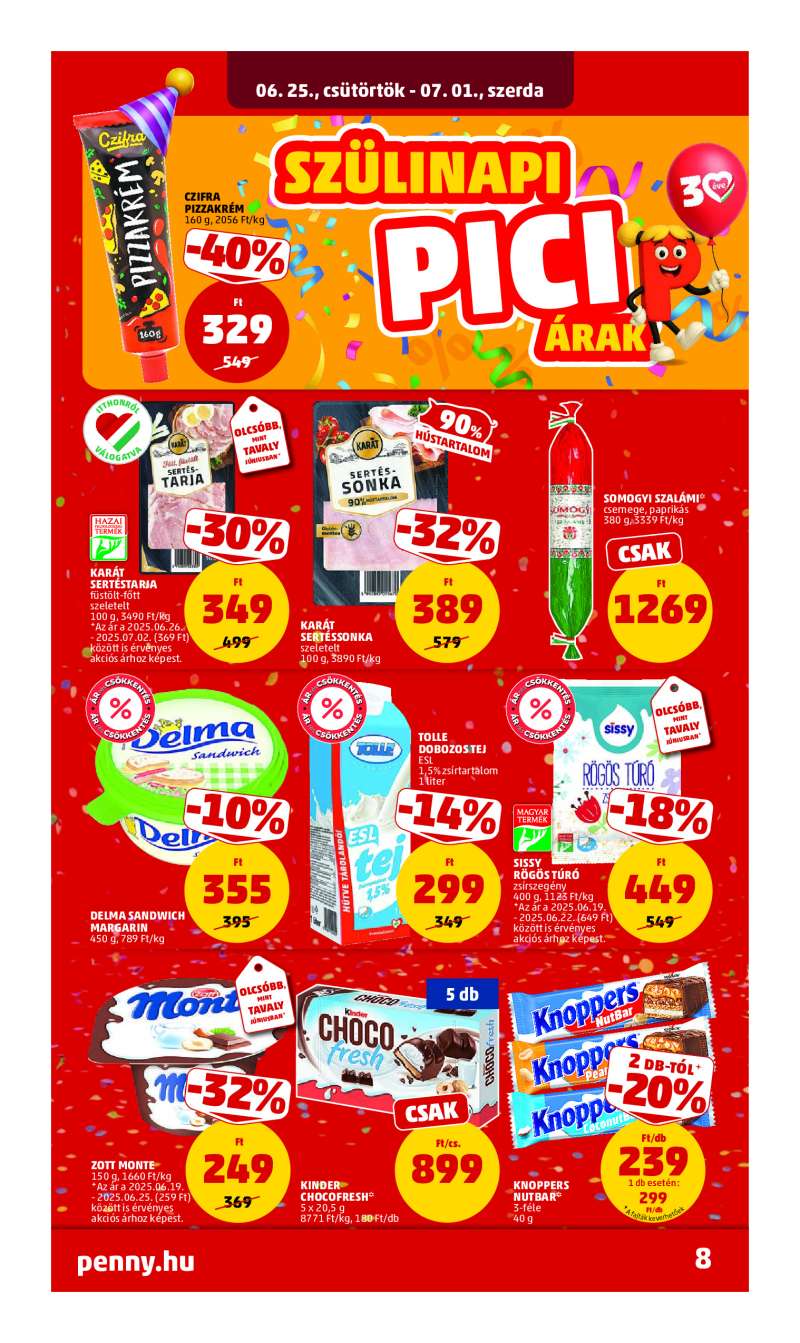 Penny Akciós Újság 8 oldal