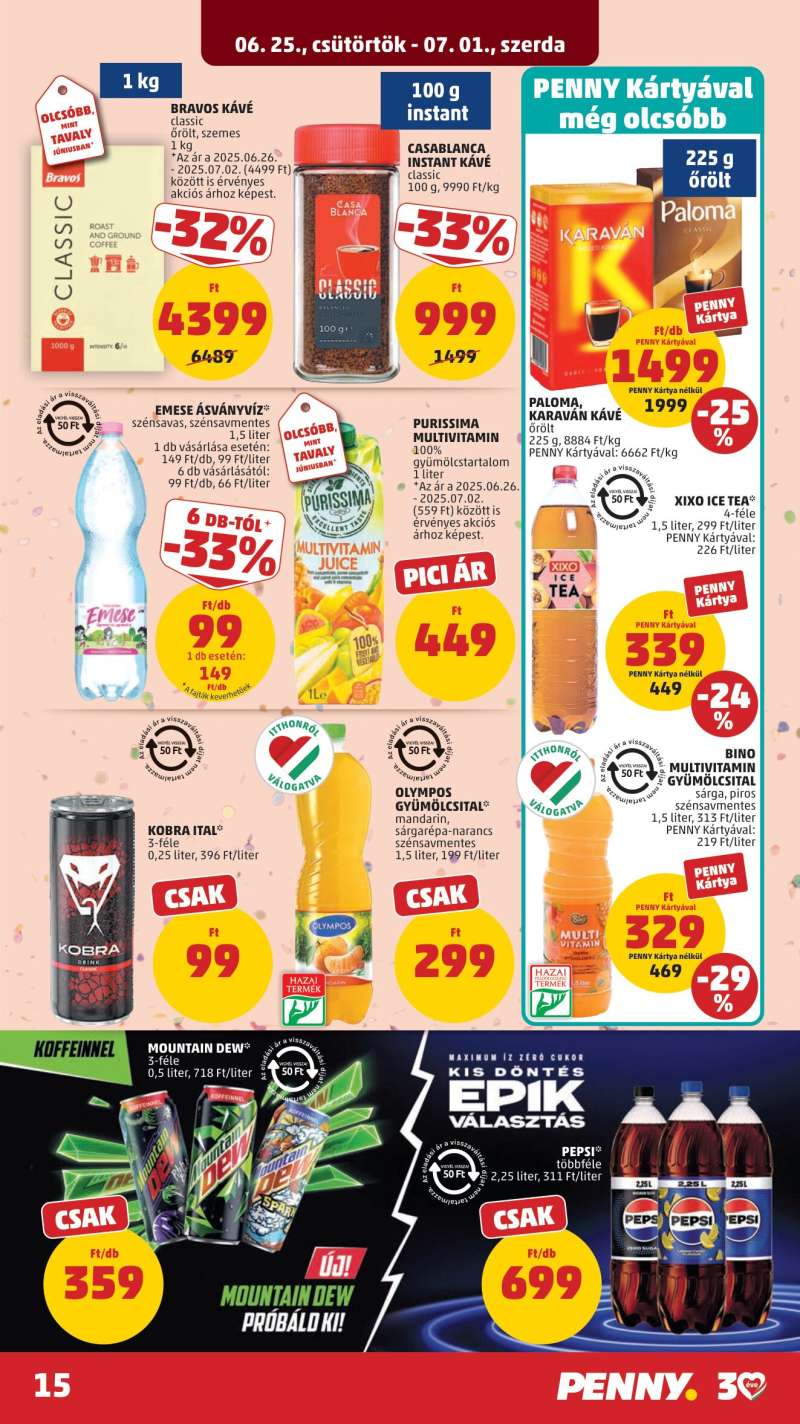 Penny Akciós Újság 15 oldal