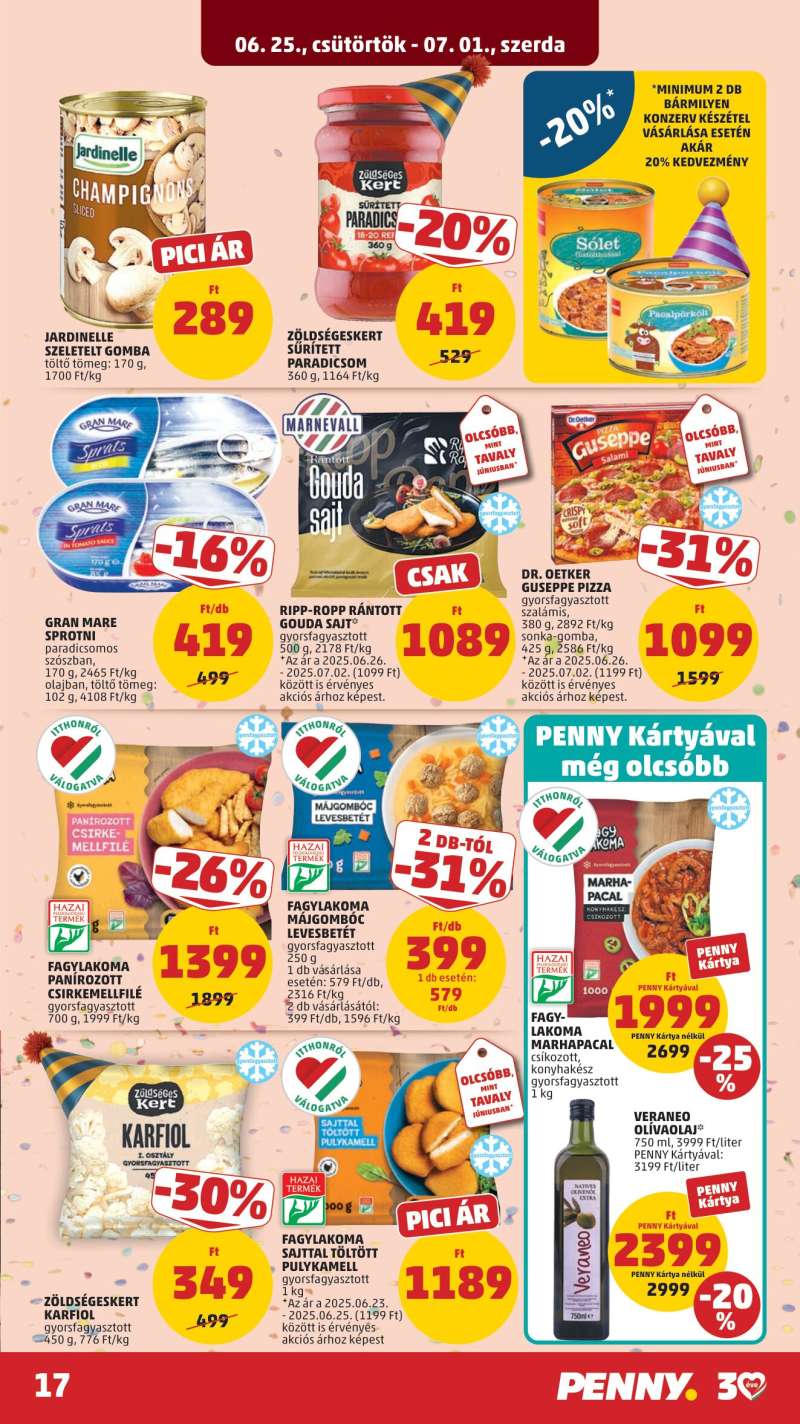 Penny Akciós Újság 17 oldal