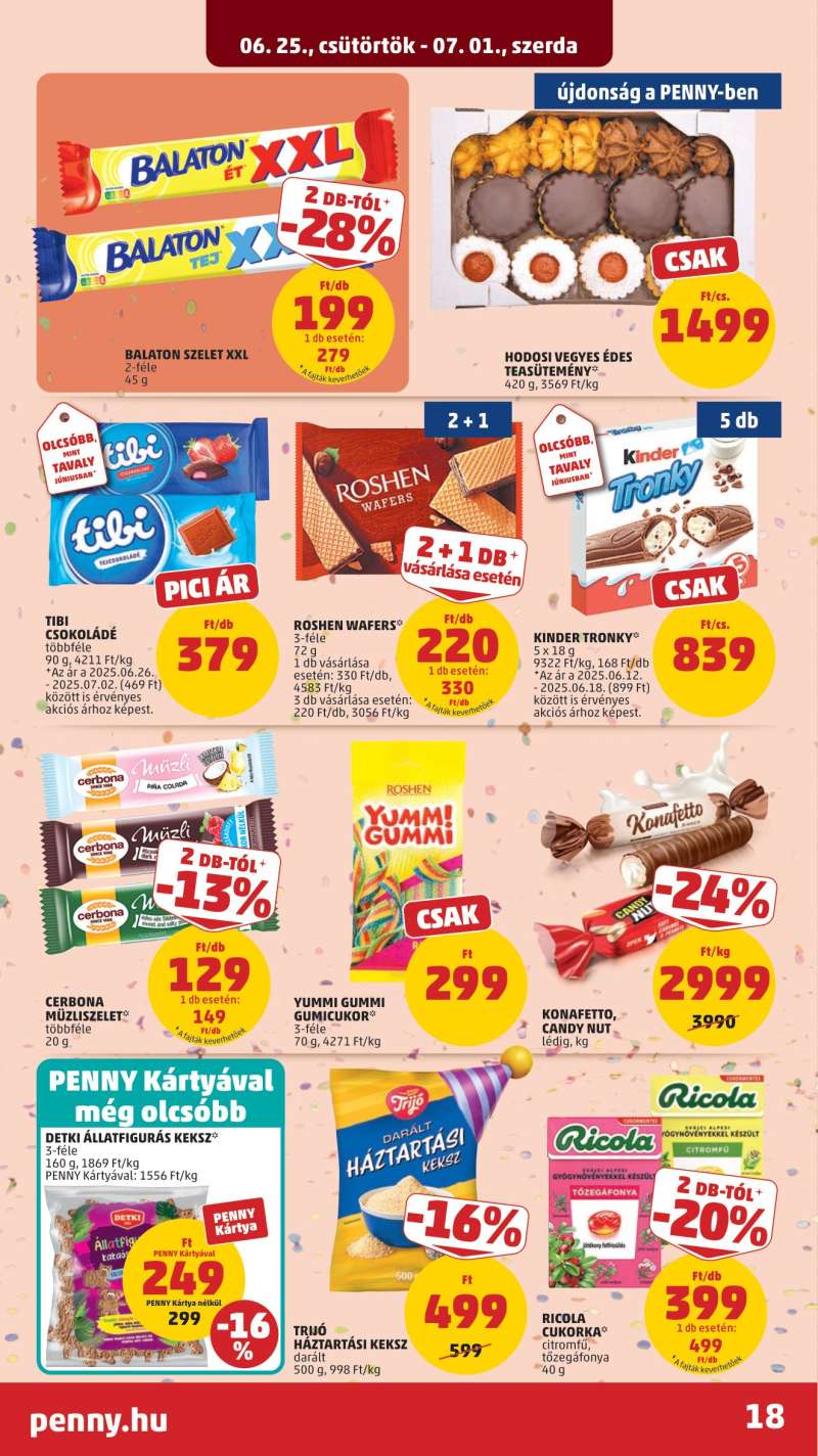 Penny Akciós Újság 18 oldal