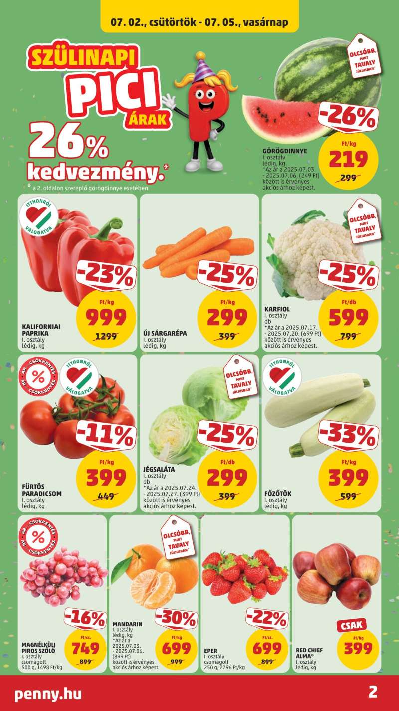 Penny Akciós Újság 2 oldal